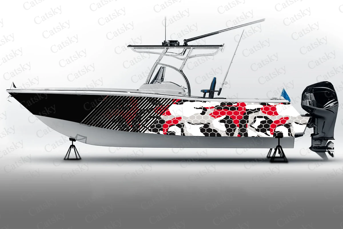 Color hexagonal camouflage honeycomb Boat Sticker Packaging Fish Boat Vinyl Waterproof Custom Marine Boat Decal boat wrap vinyl
Color hexagonal camouflage honeycomb Boat Sticker Packaging Fish Boat Vinyl Waterproof Custom Marine Boat Decal boat wrap vinyl