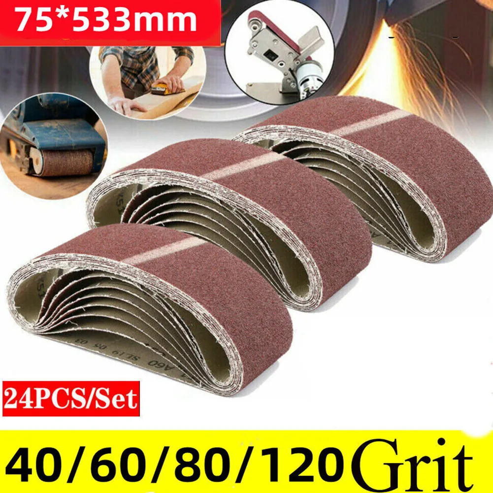 24Pack Sander Belt Abrasives Sanding Belts FOR MT For Bs Belt Grits 40/60/80/120 Angle Grinder For Wood Metal Grinding Polishing
24Pack Sander Belt Abrasives Sanding Belts FOR MT For Bs Belt Grits 40/60/80/120 Angle Grinder For Wood Metal Grinding Polishing