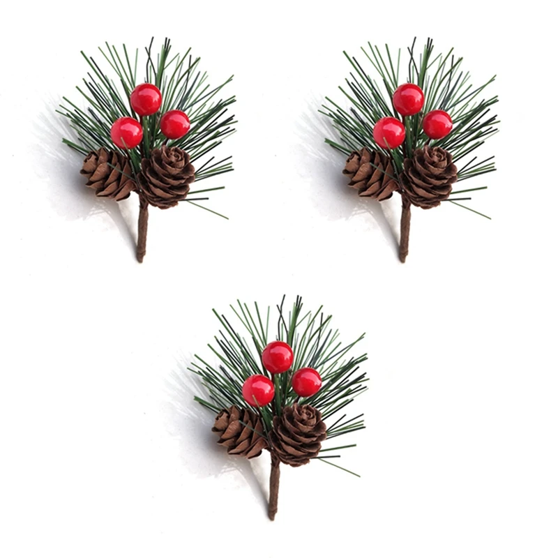 60 шт. искусственные цветы, красные рождественские ягоды и сосновые конусы с ветками Падуба, Рождественское украшение для дома, Цветочный декор
60 шт. искусственные цветы, красные рождественские ягоды и сосновые конусы с ветками Падуба, Рождественское украшение для дома, Цветочный декор