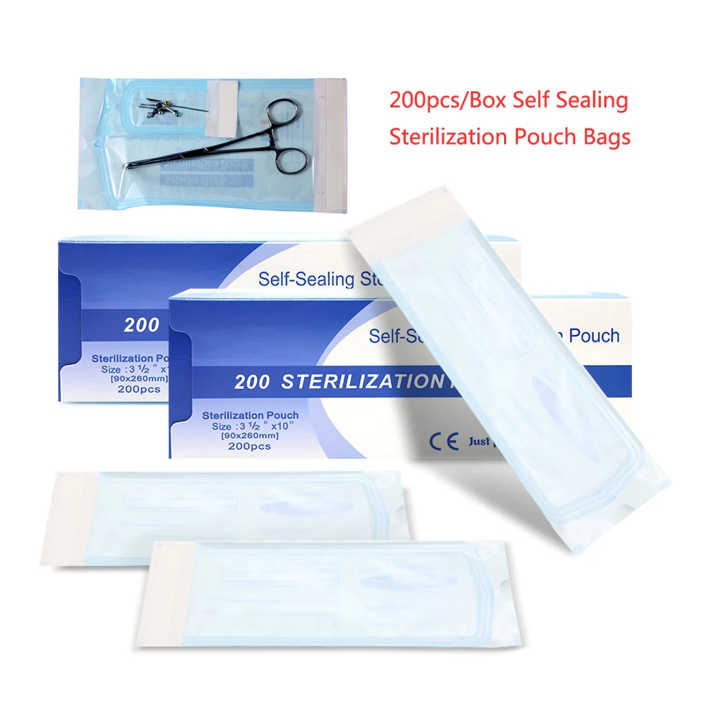 200pcs/Box Disposable Self-sealing Sterilization Pouches Bags Medical-grade Disposable Tattoo Dental Nail Art Accessories
200pcs/Box Disposable Self-sealing Sterilization Pouches Bags Medical-grade Disposable Tattoo Dental Nail Art Accessories