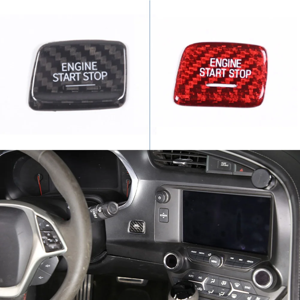 Carbon Fiber Car Start Stop Push Button Trim Cover For Corvette C7 Ignition Switch Button Cover Decoration Car Styling
Carbon Fiber Car Start Stop Push Button Trim Cover For Corvette C7 Ignition Switch Button Cover Decoration Car Styling