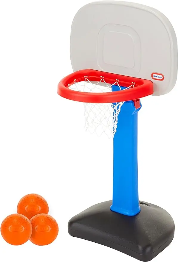 

Easy Score Basketball Set, Blue, 3 Balls,Baskets and balls, indoor and outdoor, 23.75 x 22 x 61 inches