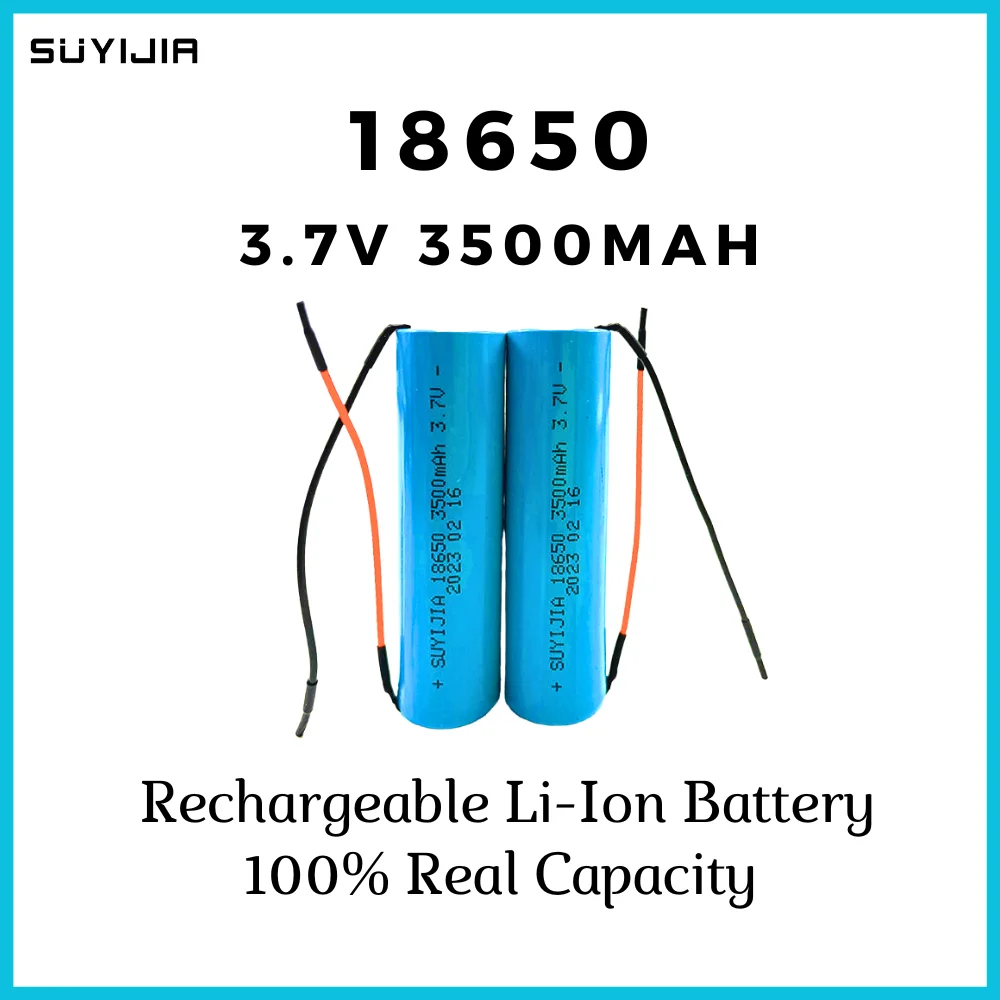 3.7V 3500mAh 18650 DIY Rechargeable Lithium Batteries for Aircraft Model Shaver RC Toys Flashlight with 4.2V 1A Chargers
3.7V 3500mAh 18650 DIY Rechargeable Lithium Batteries for Aircraft Model Shaver RC Toys Flashlight with 4.2V 1A Chargers