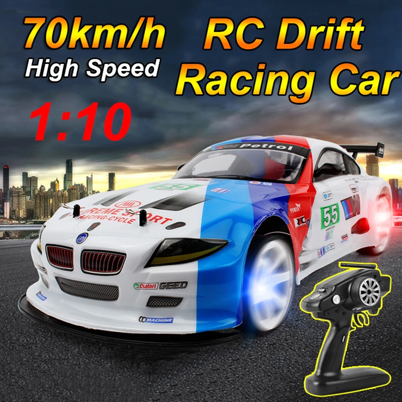 1:10 70KM/H High Speed RC Car 4WD Drift Stunt Car Sports Racing Remote Control Car Toys for Children Boys Gifts
1:10 70KM/H High Speed RC Car 4WD Drift Stunt Car Sports Racing Remote Control Car Toys for Children Boys Gifts