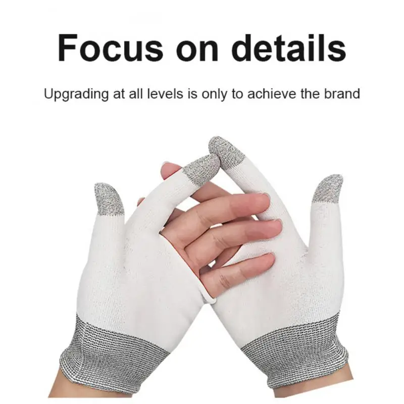 Two-finger Gaming Finger Sleeves Mobile Game Gloves Sweat-proof Touch Screen Finger Cots Seamless for Mobile Game Controllers
Two-finger Gaming Finger Sleeves Mobile Game Gloves Sweat-proof Touch Screen Finger Cots Seamless for Mobile Game Controllers