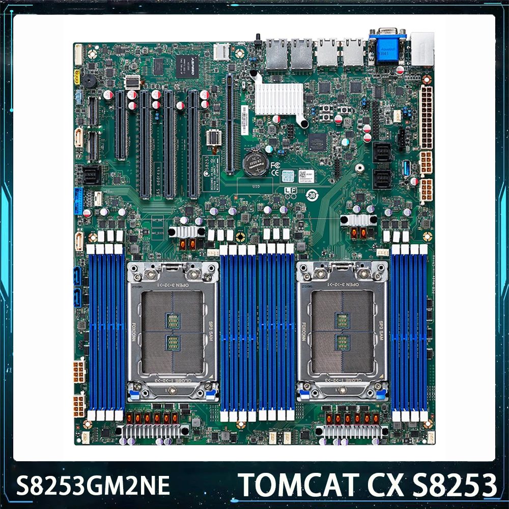 S8253 S8253GM2NE Server Motherboard For TYAN SP3 Support EPYC 7002/7003 DDR4 ECC E-ATX Works Perfectly Fast Ship High Quality
S8253 S8253GM2NE Server Motherboard For TYAN SP3 Support EPYC 7002/7003 DDR4 ECC E-ATX Works Perfectly Fast Ship High Quality