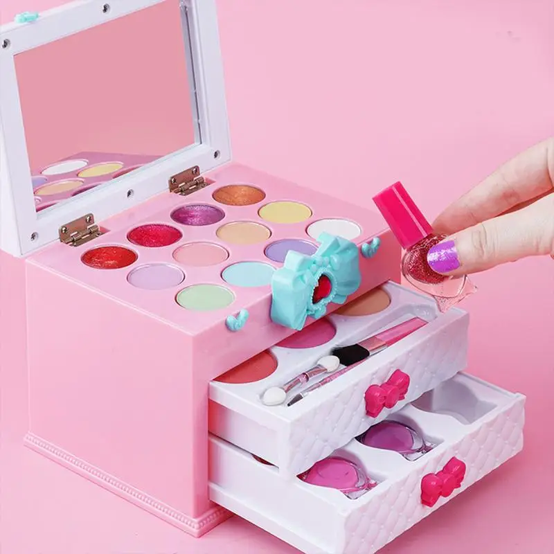Children Makeup Cosmetics Playing Box Princess Makeup Girl Play Set Makeup Set For Girls Lipstick Eyeshadows Nail Polish Kid toy
Children Makeup Cosmetics Playing Box Princess Makeup Girl Play Set Makeup Set For Girls Lipstick Eyeshadows Nail Polish Kid toy