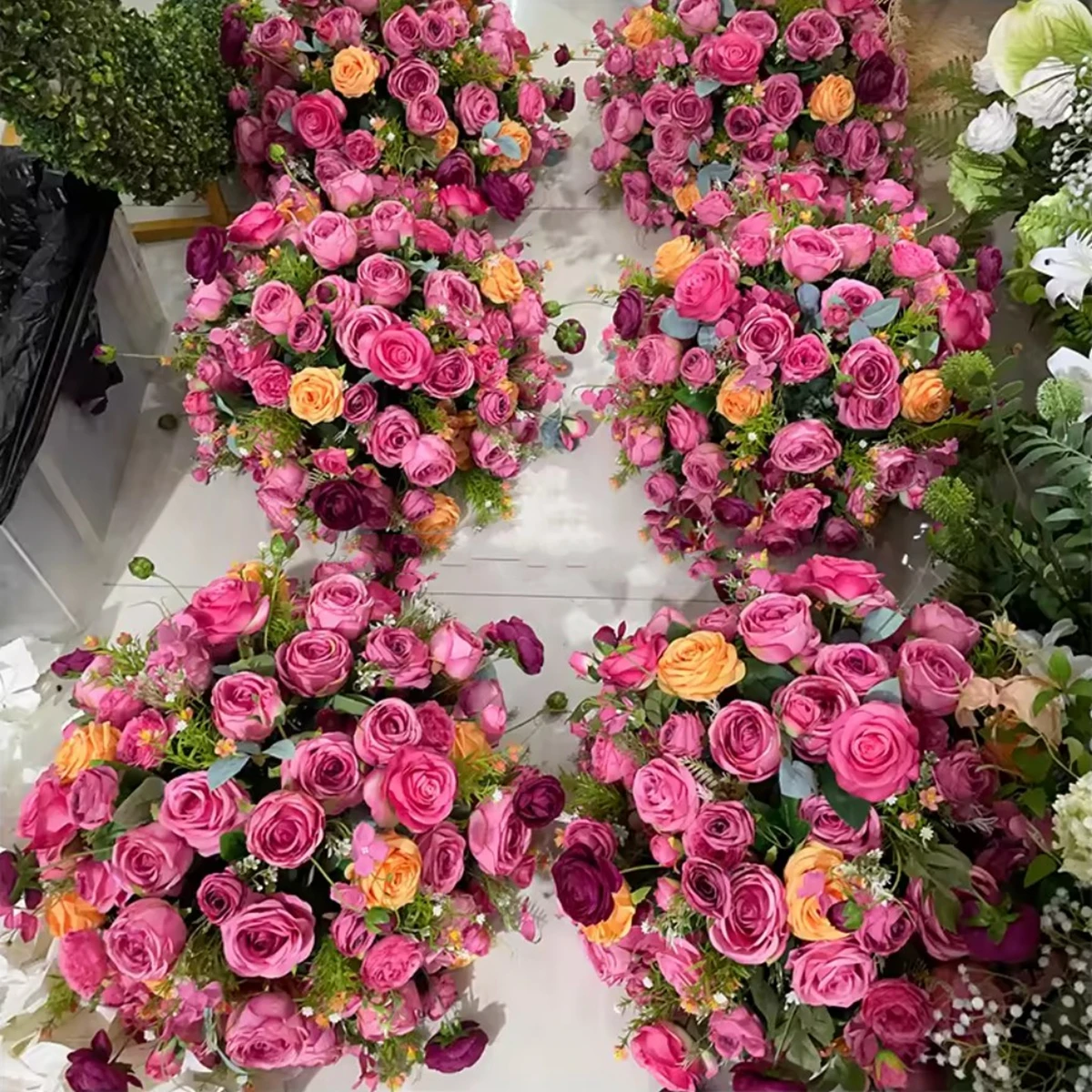 60cm diameter)hot pink artificial rose orchid hydrangea flower ball wedding decoration floral table centerpiece flower ball
60cm diameter)hot pink artificial rose orchid hydrangea flower ball wedding decoration floral table centerpiece flower ball
