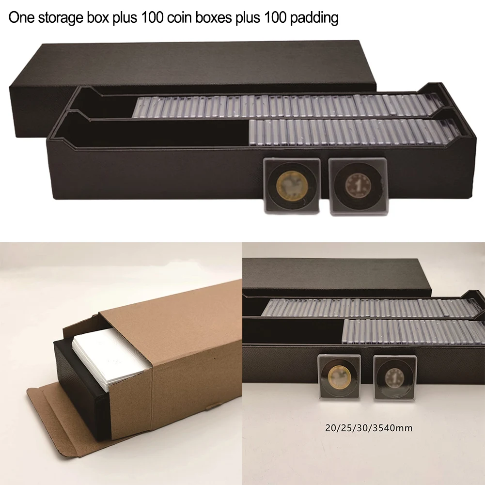100pcs Coin Capsule Holder Storage Box Case Coin Box Transparent Coin Capsule Case Container Box Organizer Storage Square
100pcs Coin Capsule Holder Storage Box Case Coin Box Transparent Coin Capsule Case Container Box Organizer Storage Square