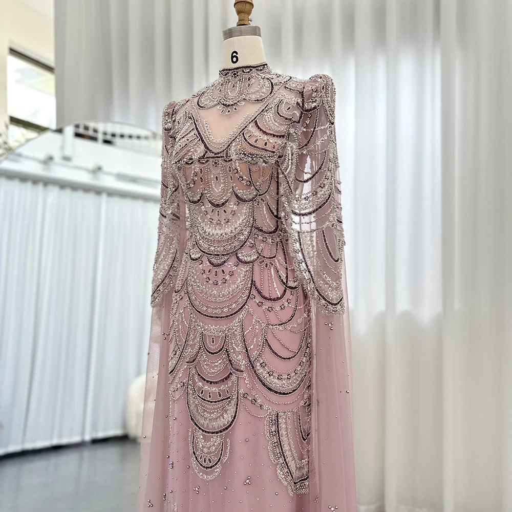 Green Luxury Dubai Mermaid Evening Dresses with Cape Sleeves Arabic Muslim Women Wedding Party Gowns Plus Size 4 Mallzona Sbe12c34f6faa49d2a68b47a33cd997ecL Green Luxury Dubai Mermaid Evening Dresses with Cape Sleeves Arabic Muslim Women Wedding Party Gowns Plus Size Mallzona