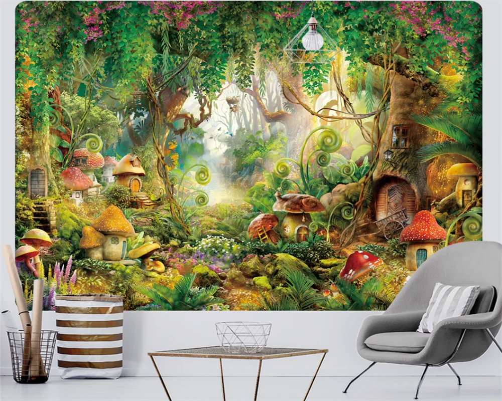 beibehang papel de parede Custom Modern New Bedroom Living Room Fantasy Classic Forest Bedroom Background Wallpaper 
beibehang papel de parede Custom Modern New Bedroom Living Room Fantasy Classic Forest Bedroom Background Wallpaper