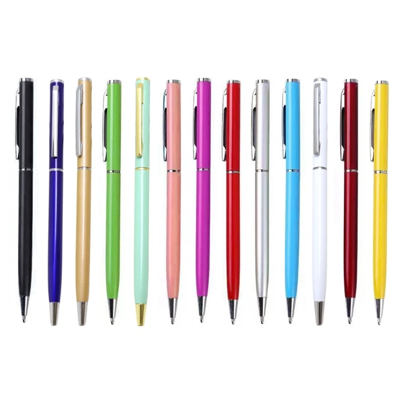 

6Pieces Metal Ballpoint Pen Office Pen Smooth to Write Guest Sign In Pen for Hotel Reception