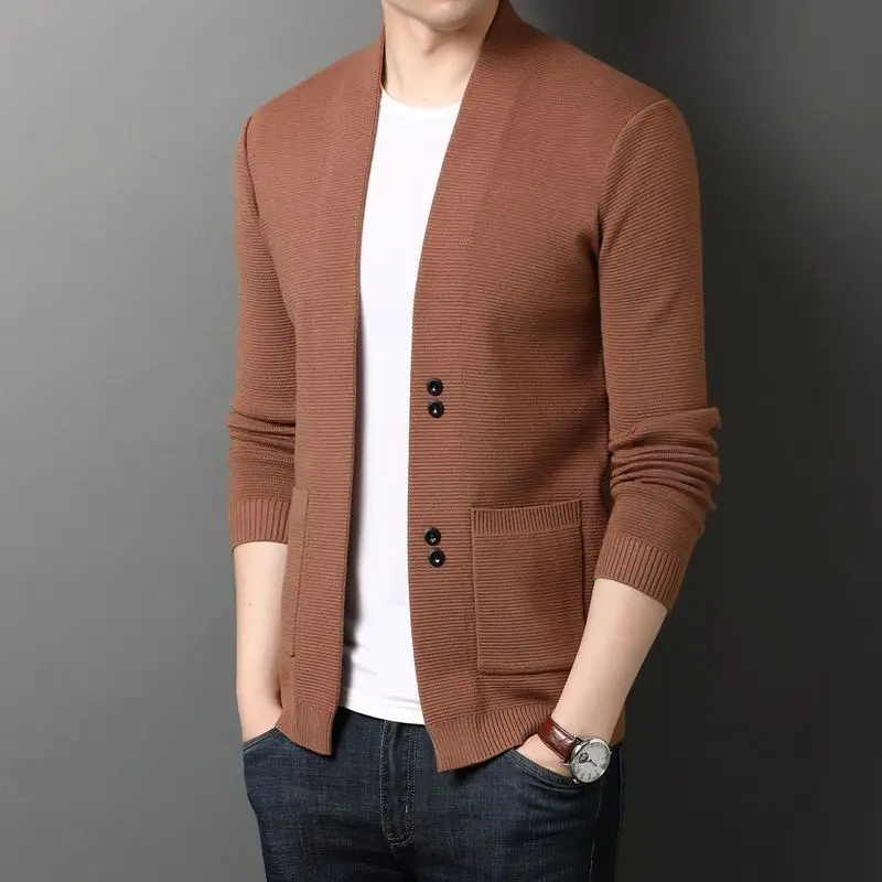 Knitted Sweaters for Men Cardigan Plain Man Clothes Jacket Black Coat Solid Color Ugly Wool Baggy Sheap Korean Autumn 2023 S X A
Knitted Sweaters for Men Cardigan Plain Man Clothes Jacket Black Coat Solid Color Ugly Wool Baggy Sheap Korean Autumn 2023 S X A