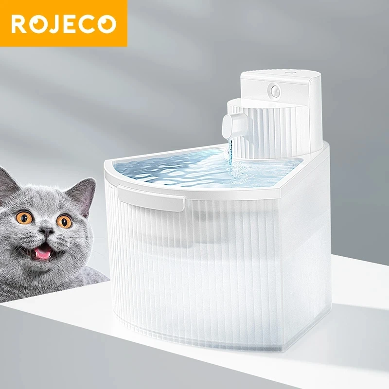 ROJECO 2.2L Wireless Pet Water Fountain Electricity Separated Safety Cat Water Dispenser Quiet Transparent Dog Drinking Fountain 
ROJECO 2.2L Wireless Pet Water Fountain Electricity Separated Safety Cat Water Dispenser Quiet Transparent Dog Drinking Fountain