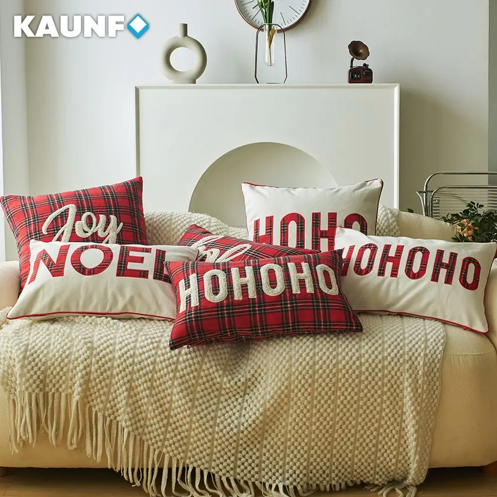 KAUNFO Plaid Printed Cushion Cover Striped Red Pillow Case Sofa Cushion Car Cushion Home Christmas Decoration 1PC
KAUNFO Plaid Printed Cushion Cover Striped Red Pillow Case Sofa Cushion Car Cushion Home Christmas Decoration 1PC