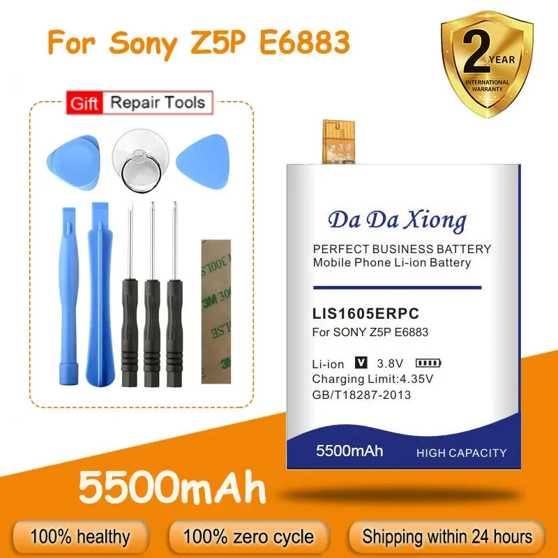 

High Quality 5500mAh LIS1605ERPC For SONY Xperia Z5 Premium Z5P Dual E6883 E6853 Replacement Battery + Tools