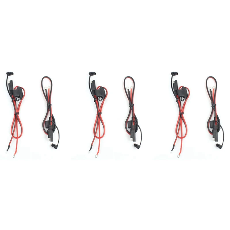 Foxsur 6Pcs Motorcycle Battery Charger Sae Charging Cable Sae Quick Disconnect Plug To 12V Ring Terminal Fuse
Foxsur 6Pcs Motorcycle Battery Charger Sae Charging Cable Sae Quick Disconnect Plug To 12V Ring Terminal Fuse