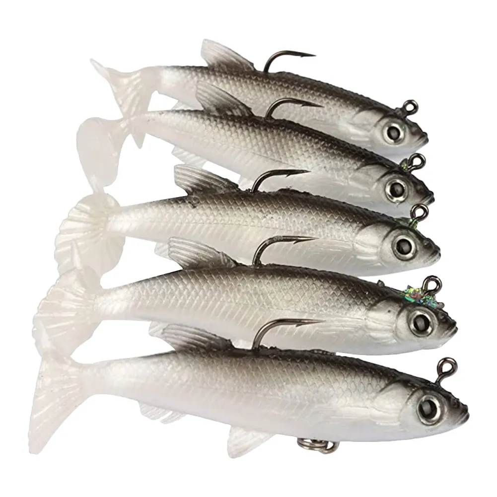 Soft Bait Sea Bass Bait Lead Covered Fish T Tail Fish Soft Fish Black and White Top Quality High Recommend
Soft Bait Sea Bass Bait Lead Covered Fish T Tail Fish Soft Fish Black and White Top Quality High Recommend
