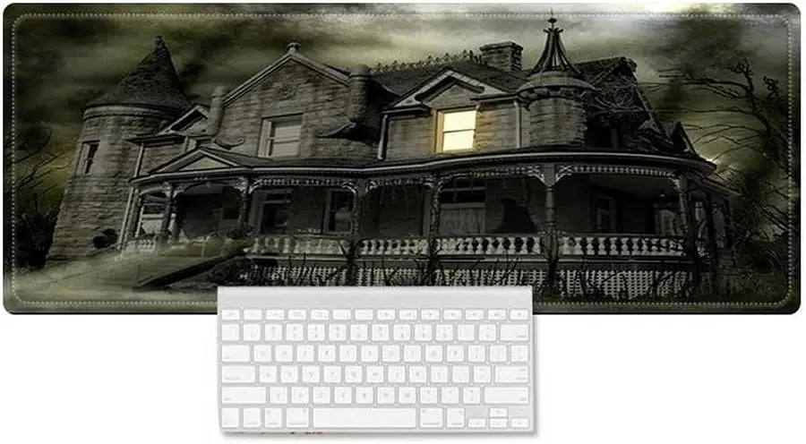 Gaming Mouse Pad Halloween House Waterproof Desk Mat with Stitched Edge Non-Slip Laptop Computer Desk Mousepad 31.5 x 11.8 inch
Gaming Mouse Pad Halloween House Waterproof Desk Mat with Stitched Edge Non-Slip Laptop Computer Desk Mousepad 31.5 x 11.8 inch