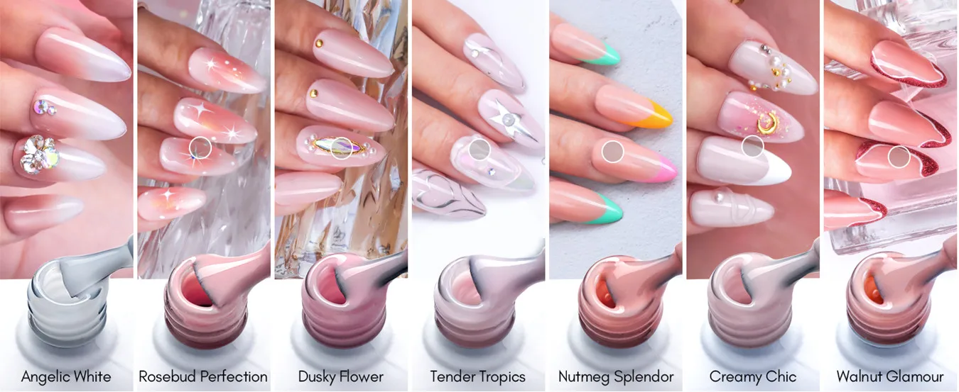 Rhinestone Apex Builder Nail Gel Polish