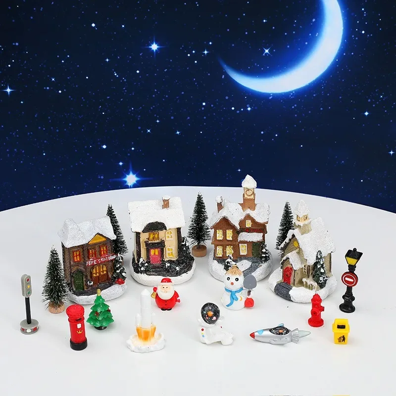 Christmas Decorations Glow Snowy House European Style Small House Village Astronaut Series 16 Piece Set Jewelry
Christmas Decorations Glow Snowy House European Style Small House Village Astronaut Series 16 Piece Set Jewelry