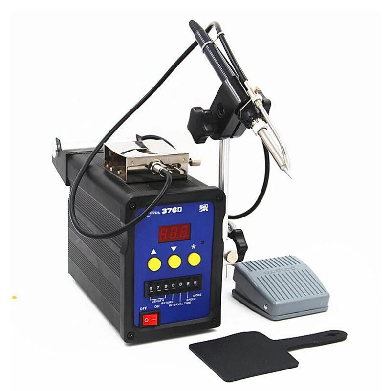 Automatic tin feeding and soldering station 376D electric soldering iron soldering machine Foot manual switch tin feeding
Automatic tin feeding and soldering station 376D electric soldering iron soldering machine Foot manual switch tin feeding