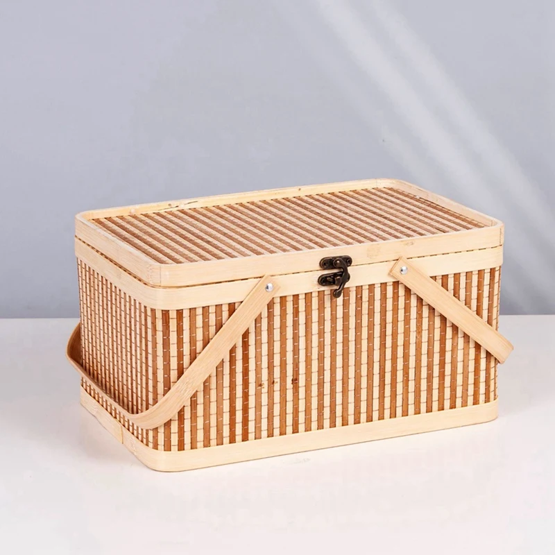 Woven Baskets Portable Picnic Baskets Fruits Natural Holder Lid Bread Zongzi Organizer
Woven Baskets Portable Picnic Baskets Fruits Natural Holder Lid Bread Zongzi Organizer