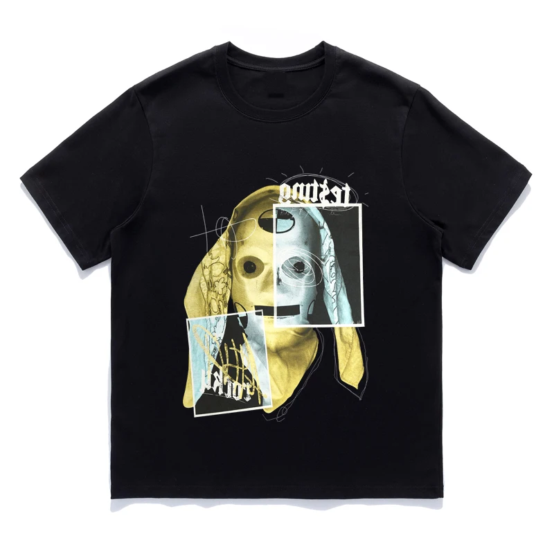 Футболка Мужская/женская с принтом призрака, свободная повседневная рубашка в американском стиле ретро, топ с круглым вырезом и коротким рукавом для пар, в стиле хип-хоп, на лето 
Футболка Мужская/женская с принтом призрака, свободная повседневная рубашка в американском стиле ретро, топ с круглым вырезом и коротким рукавом для пар, в стиле хип-хоп, на лето