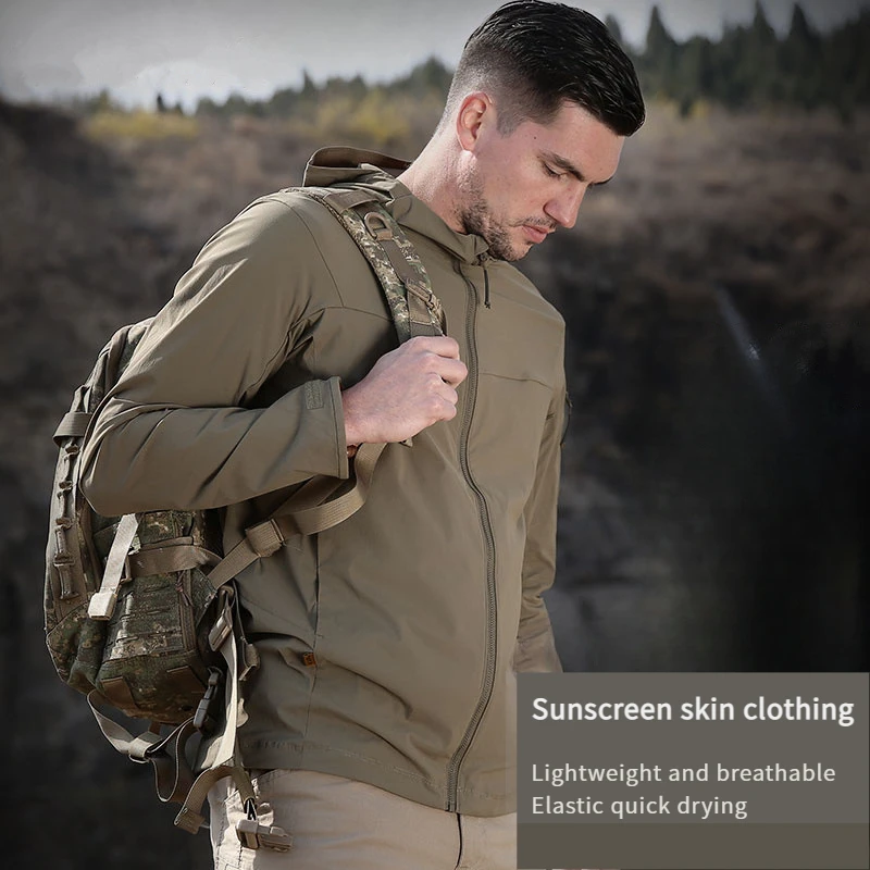 Tactical Wind Shield Spring/Summer Outdoor Sun-Proof Clothes Men's Ultra-Thin Breathable Waterproof Windbreaker Quick-Drying Coa
Tactical Wind Shield Spring/Summer Outdoor Sun-Proof Clothes Men's Ultra-Thin Breathable Waterproof Windbreaker Quick-Drying Coa