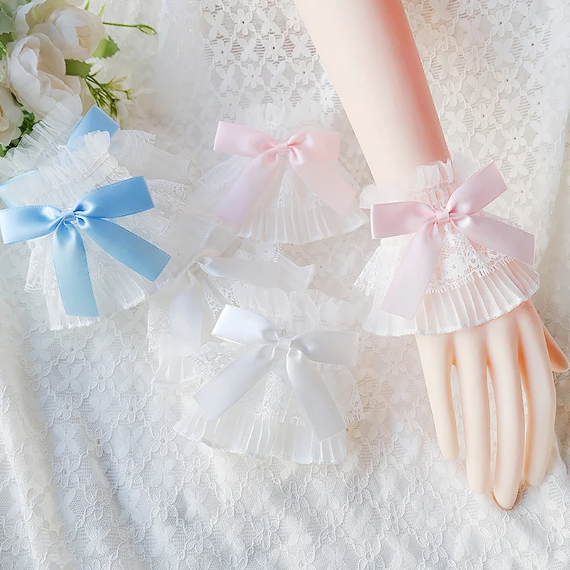 Кружевной свитер с оборками и накладными рукавами, кружевные рукава, милые съемные манжеты с бантом в стиле "Лолита", Декор, сетчатые кружевные манжеты в стиле стимпанк
Кружевной свитер с оборками и накладными рукавами, кружевные рукава, милые съемные манжеты с бантом в стиле "Лолита", Декор, сетчатые кружевные манжеты в стиле стимпанк