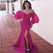 Fuchsia Split Prom Dresses 2022 Women Formal Party Night Mermaid Tulle Vestido De Gala Off The Shoulder V-Neck Long Evening Gown
Fuchsia Split Prom Dresses 2022 Women Formal Party Night Mermaid Tulle Vestido De Gala Off The Shoulder V-Neck Long Evening Gown