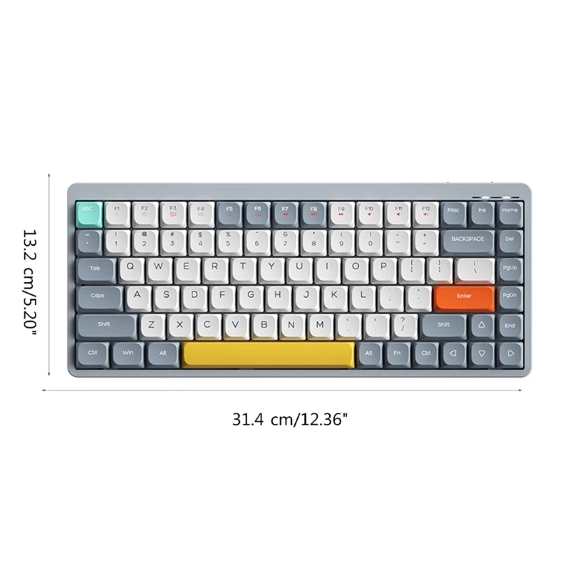 

Rechargeable YK75 Mechanical Keyboard Suitable for Computers, Laptops, Tablets with 1850mAh Battery 3Modes Keyboards