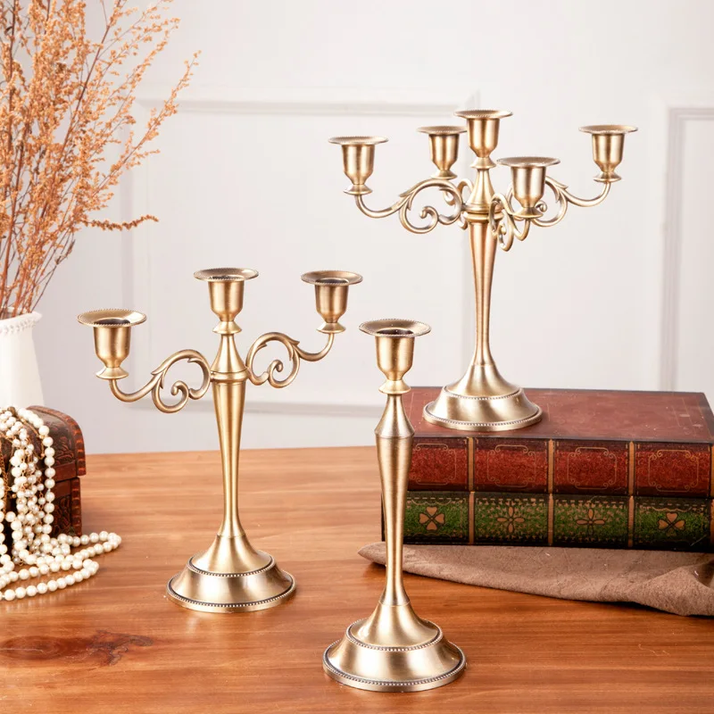 Silver Gold Black Bronze Metal Candle Holder Retro 5 Arms Candle Holder Dinner Hotel Home Decor Romantic Retro Candlestick
Silver Gold Black Bronze Metal Candle Holder Retro 5 Arms Candle Holder Dinner Hotel Home Decor Romantic Retro Candlestick