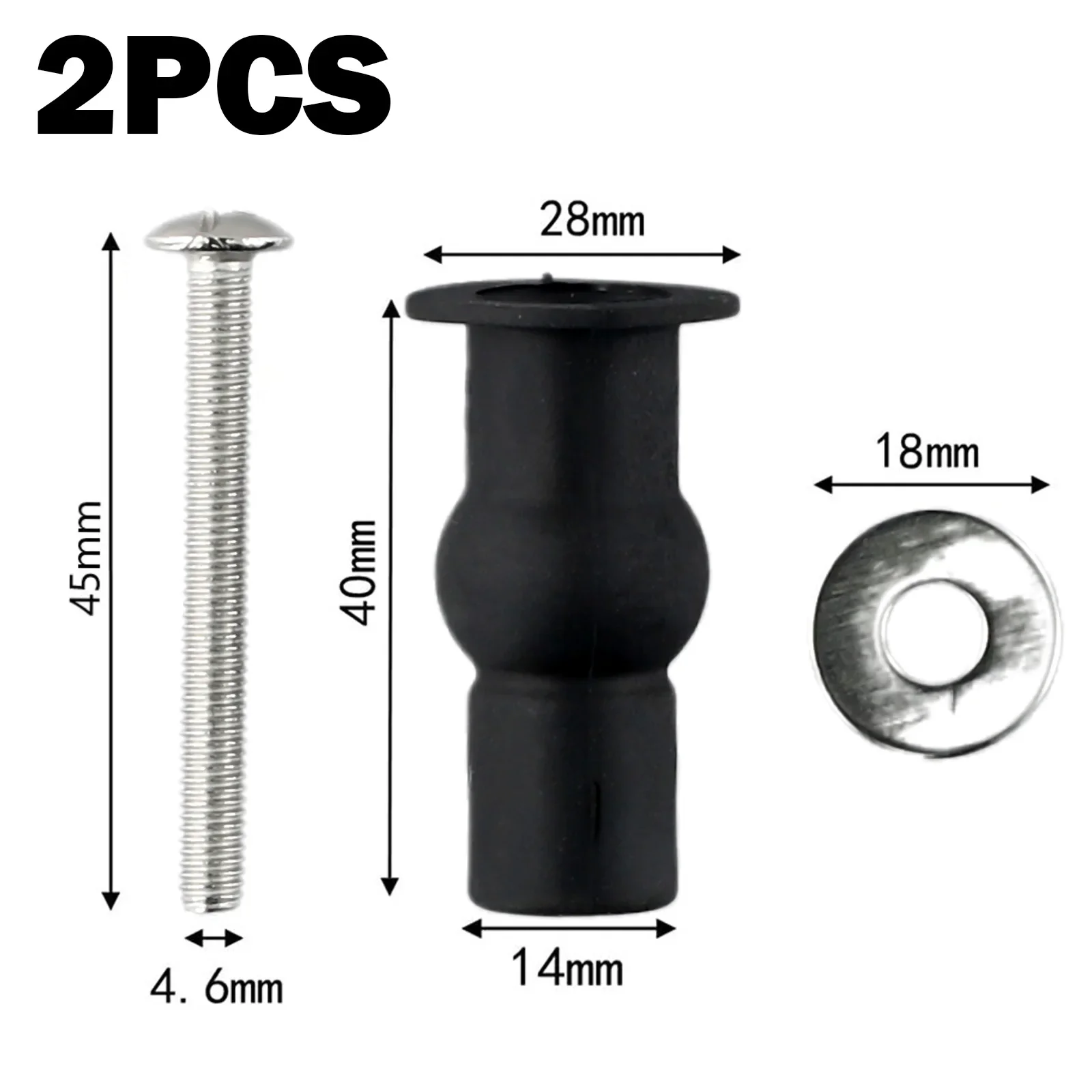 Durable 2 Pack Toilet Hinge Screw Expanding Rubber Bolt Top Nuts Compatible Perfect For Replacing Broken Toilet Hinges
Durable 2 Pack Toilet Hinge Screw Expanding Rubber Bolt Top Nuts Compatible Perfect For Replacing Broken Toilet Hinges