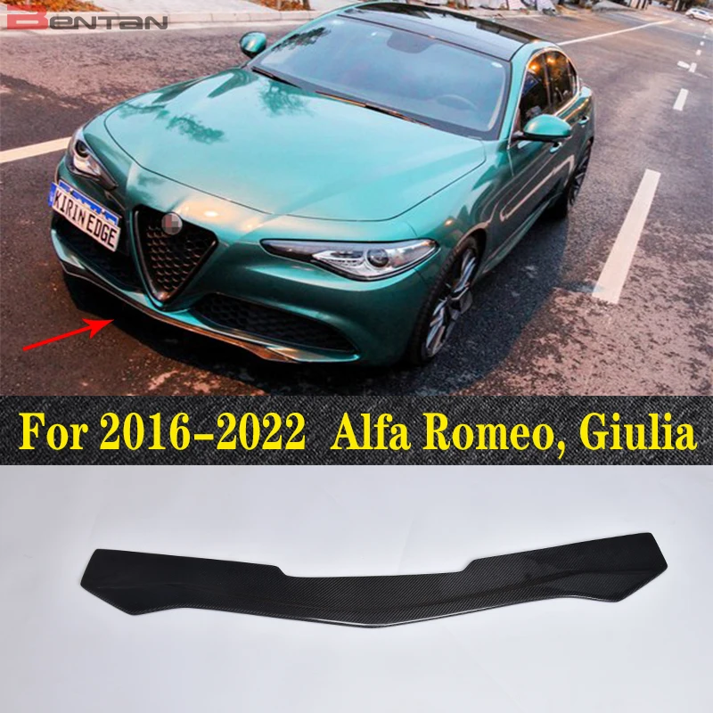 

Suitable for 2016-2022 Alfa Romeo Giulia front spoiler, carbon fiber front lip chin car front bumper decoration a