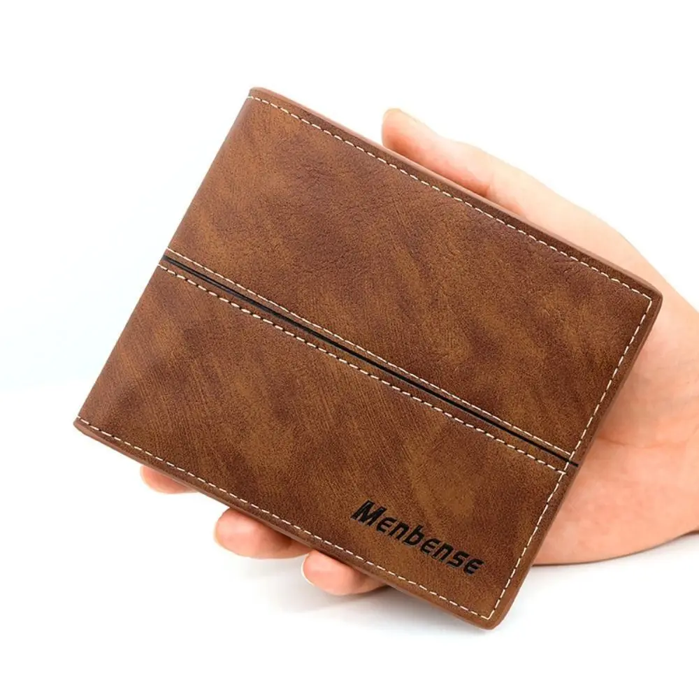 

Ultrathin 3 Fold Purse Fashion Soft Multi-position Men's Short Wallet Wear-resistant Contracted Male Leather Purse Daily Use