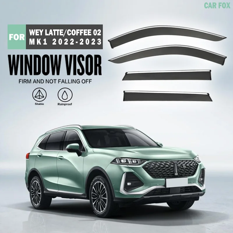 For WEY Latte Coffee 02 MK1 2022-2023 Plastic Window Visor Vent Shades Sun Rain Deflector Guard For Latte Coffee 02
For WEY Latte Coffee 02 MK1 2022-2023 Plastic Window Visor Vent Shades Sun Rain Deflector Guard For Latte Coffee 02