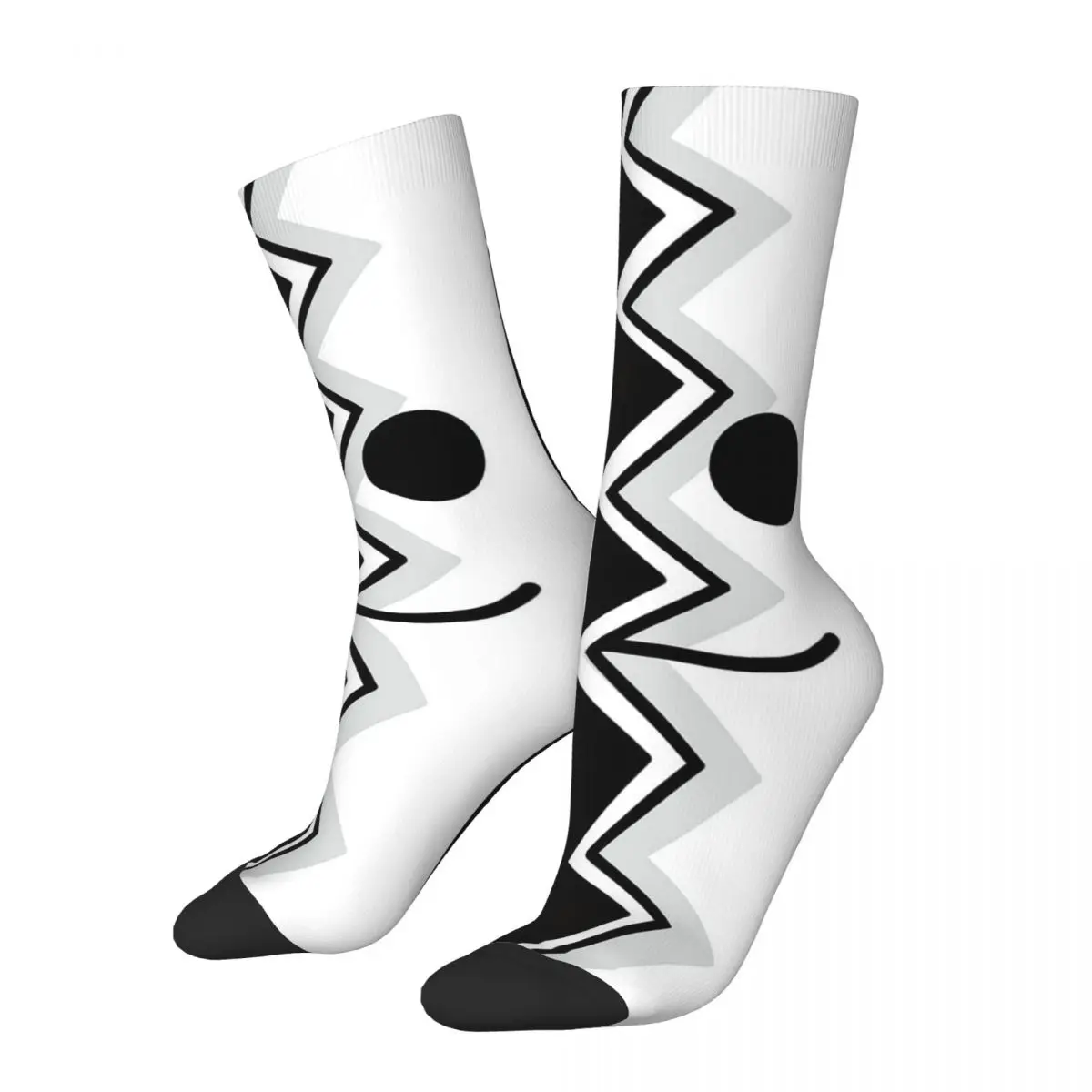 

Носки мужские и женские с геометрическим рисунком, модные носки в стиле Харадзюку для видеоигр, подарки на весну, лето, осень, зиму