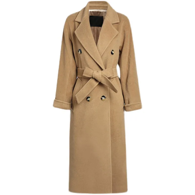 High-quality Double-sided Cashmere Coat Women Mid-length High-end Cashmere Trench NiceNew Female Autumn Winter Woolen Coats F160
High-quality Double-sided Cashmere Coat Women Mid-length High-end Cashmere Trench NiceNew Female Autumn Winter Woolen Coats F160