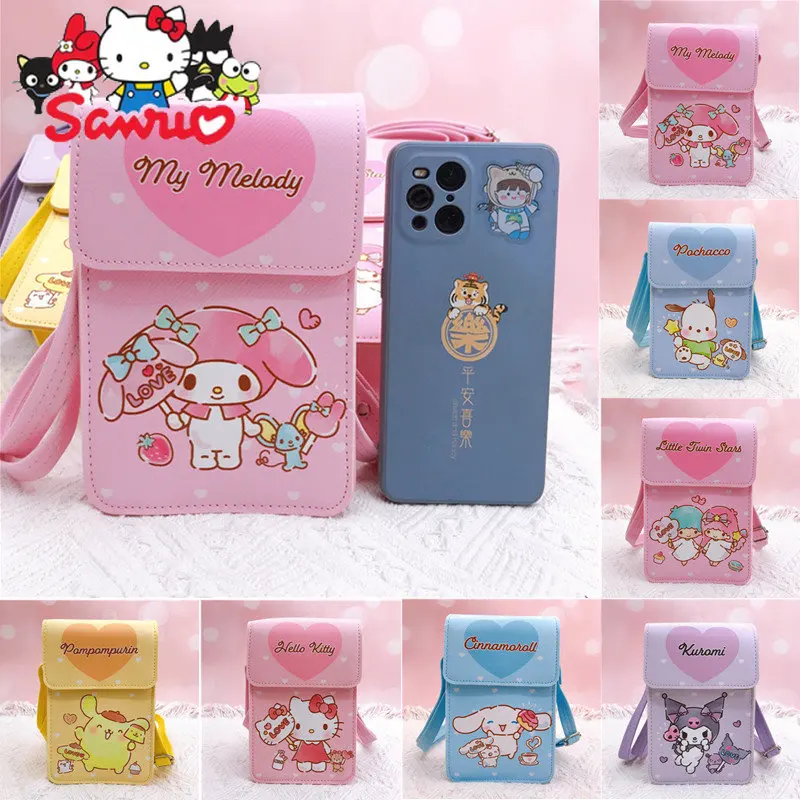MINISO Kuromi Hello Kitty Melody Cinnamoroll Pochacco Magnetic Clasp Cross-body Phone Bag Cartoon Campus Card Wallet Keychains
MINISO Kuromi Hello Kitty Melody Cinnamoroll Pochacco Magnetic Clasp Cross-body Phone Bag Cartoon Campus Card Wallet Keychains