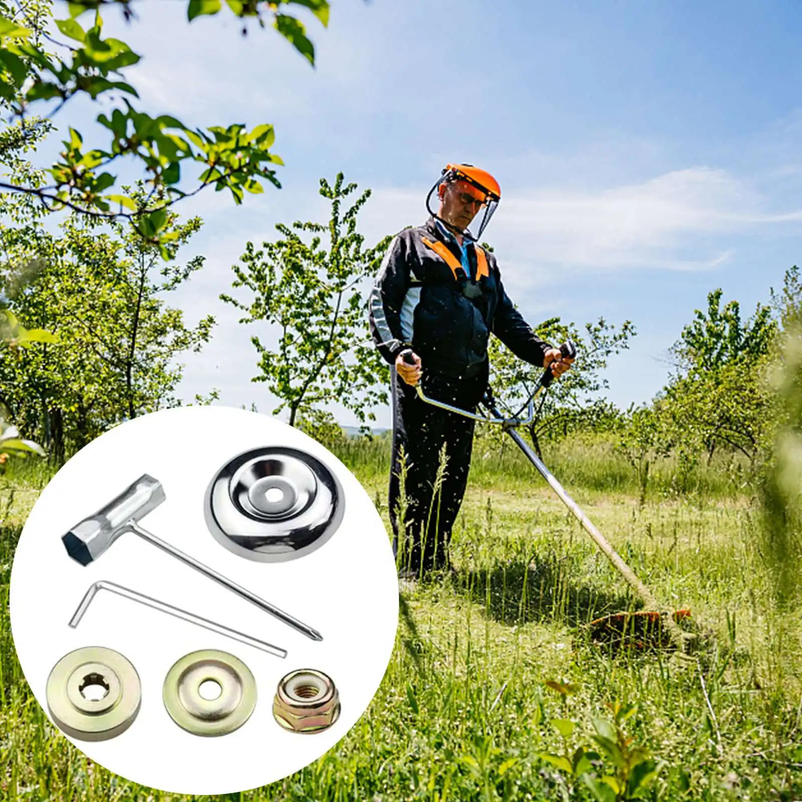 Brushcutter Trimmer Head Cover Accessories Brushcutter Brushcutter Spare For Replacing Old Gear Power Tool Parts Gold + Silver
Brushcutter Trimmer Head Cover Accessories Brushcutter Brushcutter Spare For Replacing Old Gear Power Tool Parts Gold + Silver