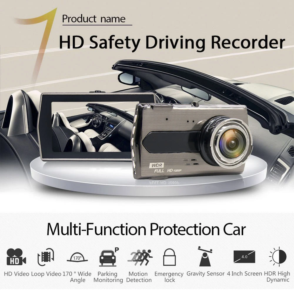 

Dash Cam WiFi GPS Car DVR Vehicle Camera 1080P HD Drive Video Recorder Night Vision Auto Black Box Dashcam Registrar Rear View