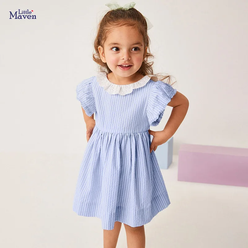 Girls Dress Summer 2023 Striped Casual Cotton Princess Dress Kids Clothes Kids for Girls 4-6y Ropa De Niña Bluey Short
Girls Dress Summer 2023 Striped Casual Cotton Princess Dress Kids Clothes Kids for Girls 4-6y Ropa De Niña Bluey Short