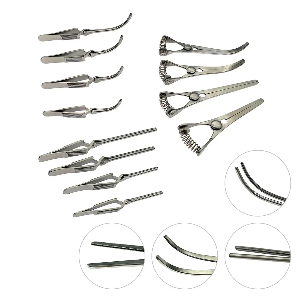 Spring hemostatic clip Arraumatic Micro Haemostatic Clip arteriovenous vascular clip Stainless steel Microsurgical instruments
Spring hemostatic clip Arraumatic Micro Haemostatic Clip arteriovenous vascular clip Stainless steel Microsurgical instruments