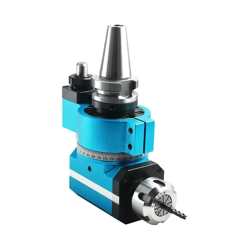 Best Sale cnc angle head BT40 ER20/25/32/40 for CNC drilling tapping milling machine horizontal milling head
Best Sale cnc angle head BT40 ER20/25/32/40 for CNC drilling tapping milling machine horizontal milling head
