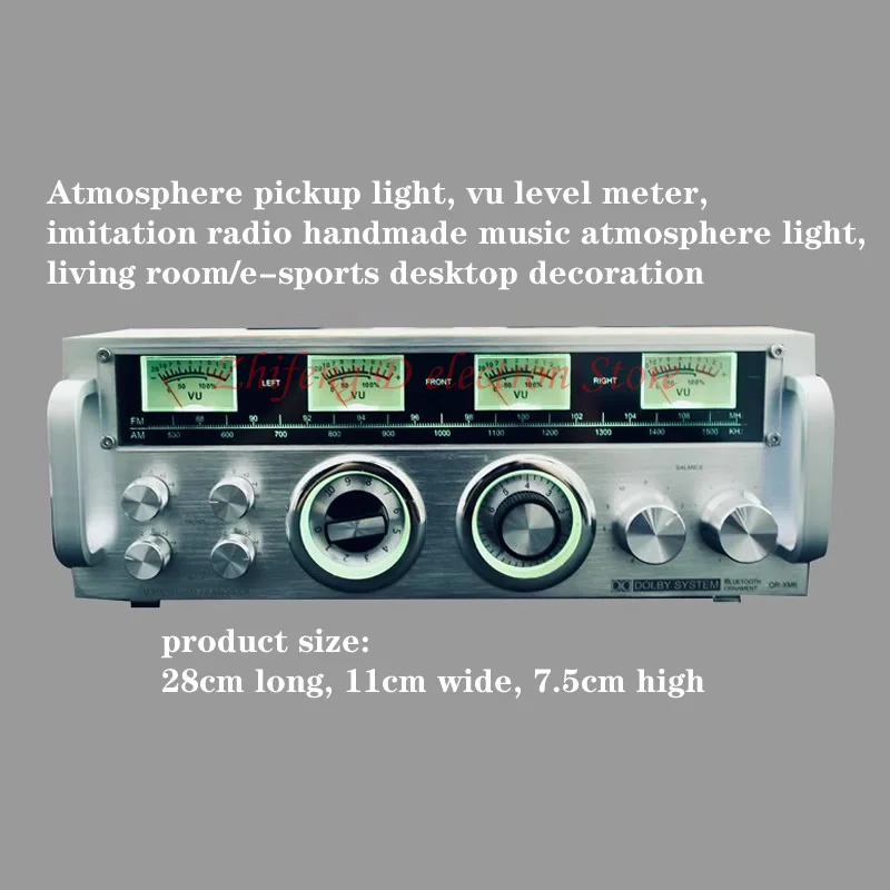 Atmosphere pickup light, vu level meter, imitation radio music atmosphere light, living room/e-sports desktop decoration
Atmosphere pickup light, vu level meter, imitation radio music atmosphere light, living room/e-sports desktop decoration