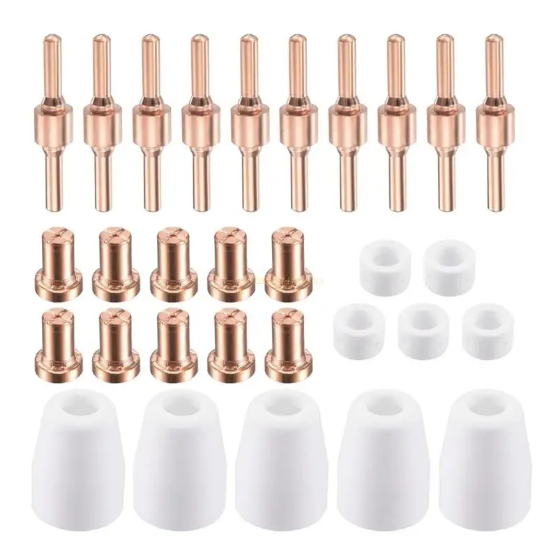 Plasma-Cutter Tip Electrodes & Nozzles Consumable for CUT-40 LGK-40 Welding Tool Drop Shipping
Plasma-Cutter Tip Electrodes & Nozzles Consumable for CUT-40 LGK-40 Welding Tool Drop Shipping