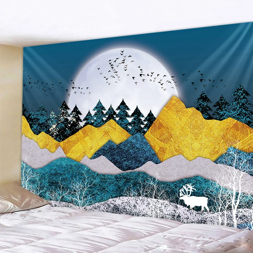 Beautiful forest wall tapestry living room art home decoration tapestry Mandala background cloth Hippie mattress sofa blanket
Beautiful forest wall tapestry living room art home decoration tapestry Mandala background cloth Hippie mattress sofa blanket