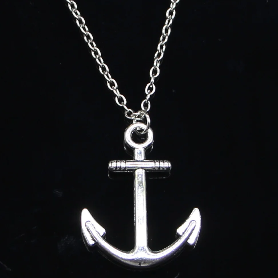 

New Fashion Necklace 31x25mm anchor sea Pendants Short Long Women Men Colar Gift Jewelry Choker