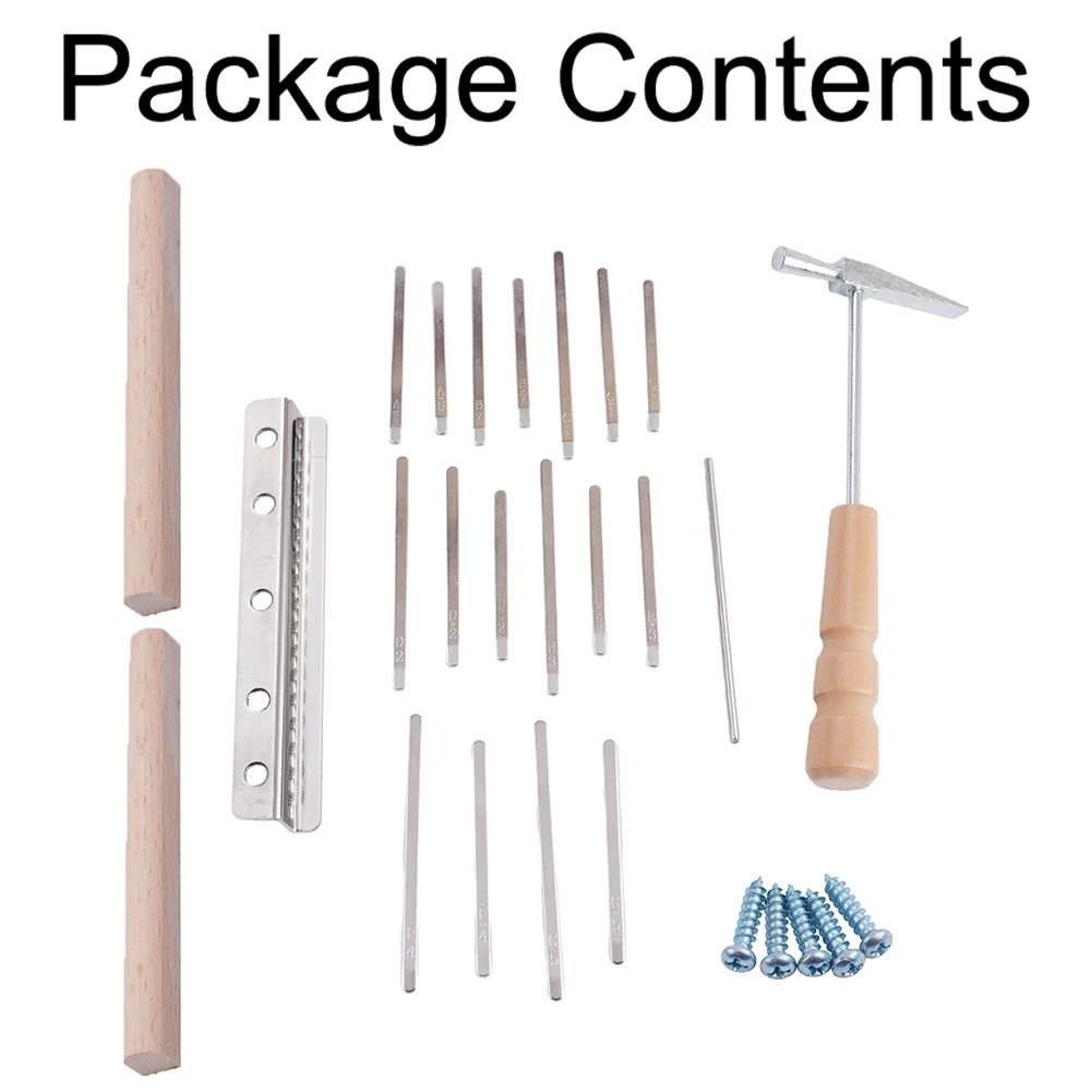 17 Keys Kalimba DIY Replacement Parts With Keys Bridge Tuning Hammer Keys Bridge Tuning Hammer Keys Bridge Tuning Hammer
17 Keys Kalimba DIY Replacement Parts With Keys Bridge Tuning Hammer Keys Bridge Tuning Hammer Keys Bridge Tuning Hammer